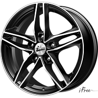 Диск ЛС 16*6.5 5*112 ЕТ46/57.1 iFree Moskva Блек джек